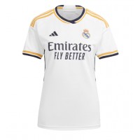 Fotballdrakt Dame Real Madrid Vinicius Junior #7 Hjemmedrakt 2023-24 Kortermet